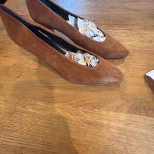 Unisa Tan Suede Women's Flats